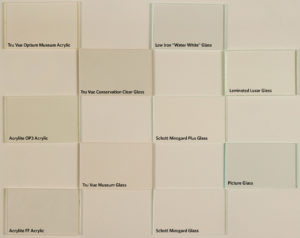 Glazing Samples on Matboard