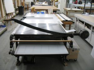 Guillotine Shears Cut Large Mats